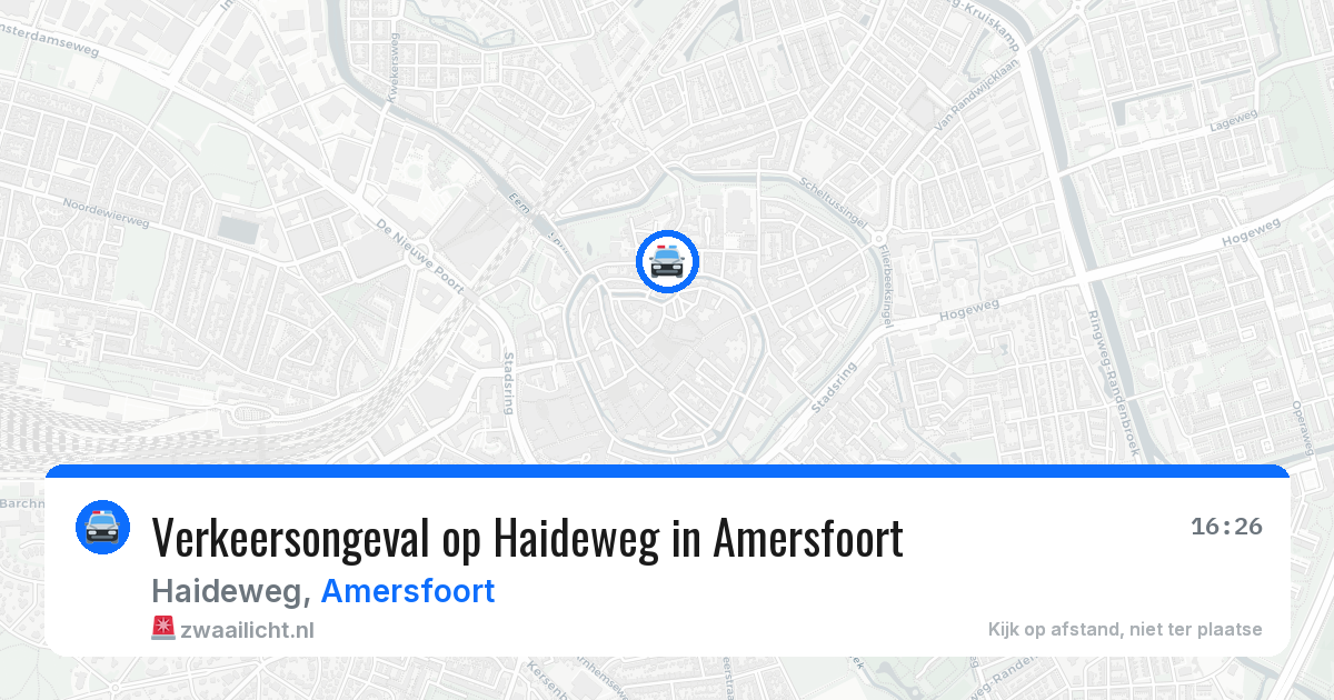 Verkeersongeval op Haideweg in Amersfoort — 4 jun 2026