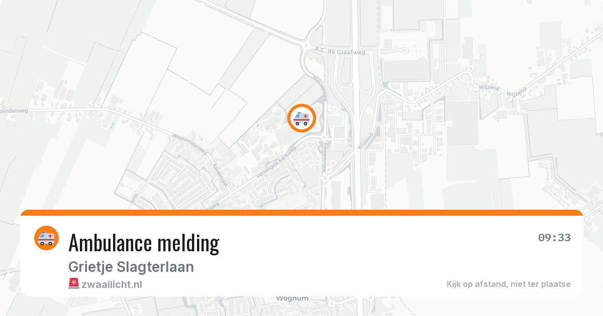 Ambulance melding — 7 mei 2026