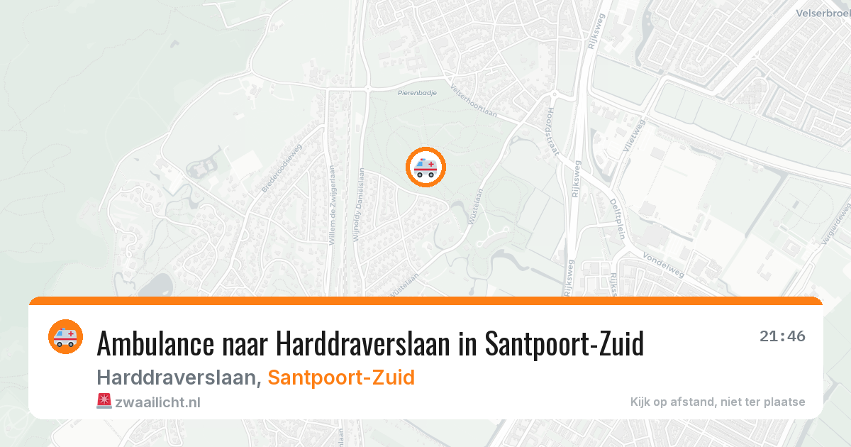 Ambulance naar Harddraverslaan in Santpoort-Zuid — 5 mei 2026