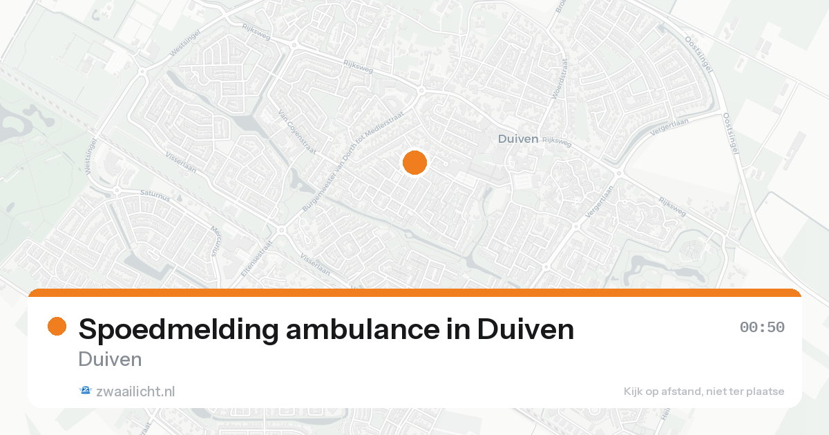 Spoedmelding ambulance in Duiven — 15 aug 2026