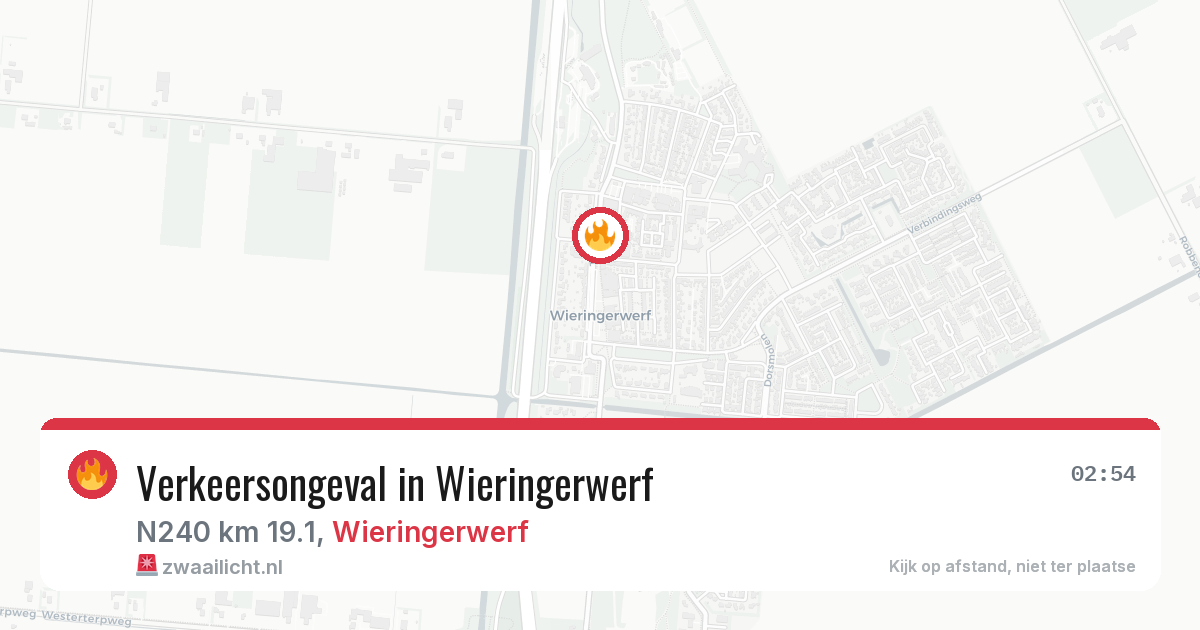 Verkeersongeval in Wieringerwerf — 15 mrt 2026