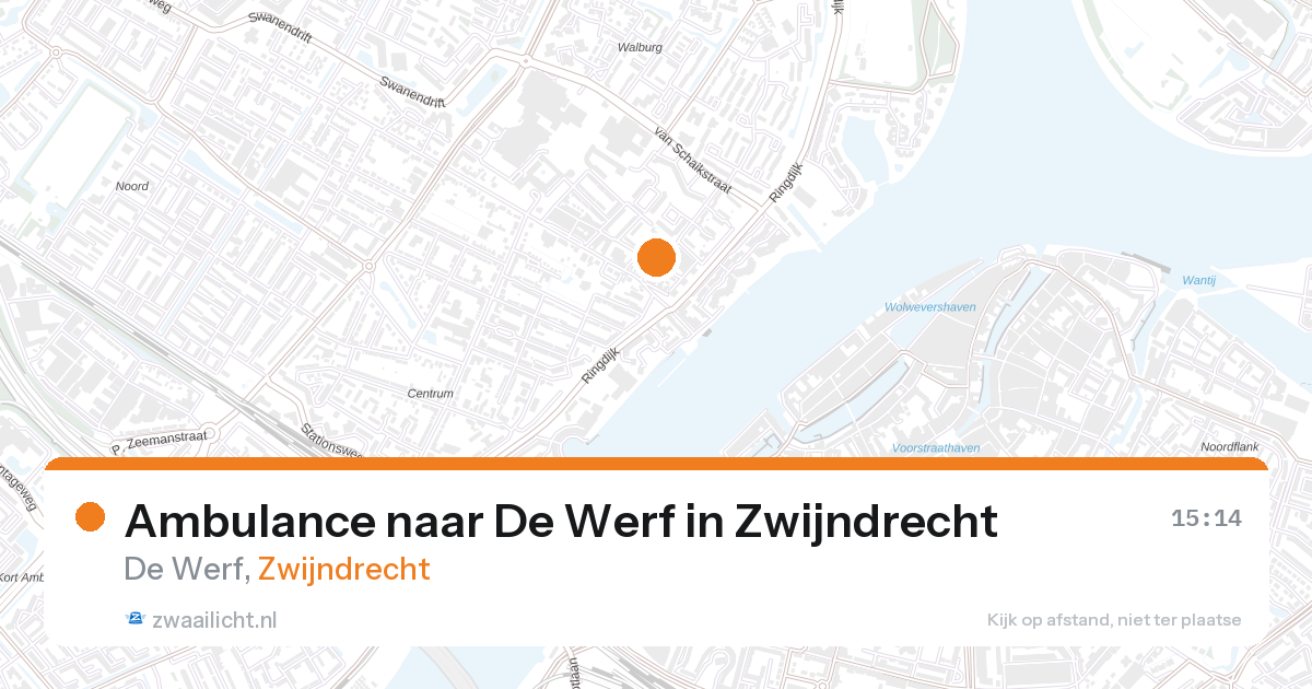 Ambulance naar De Werf in Zwijndrecht — 6 apr 2026