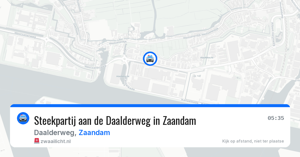 Steekpartij aan de Daalderweg in Zaandam — 24 mrt 2026
