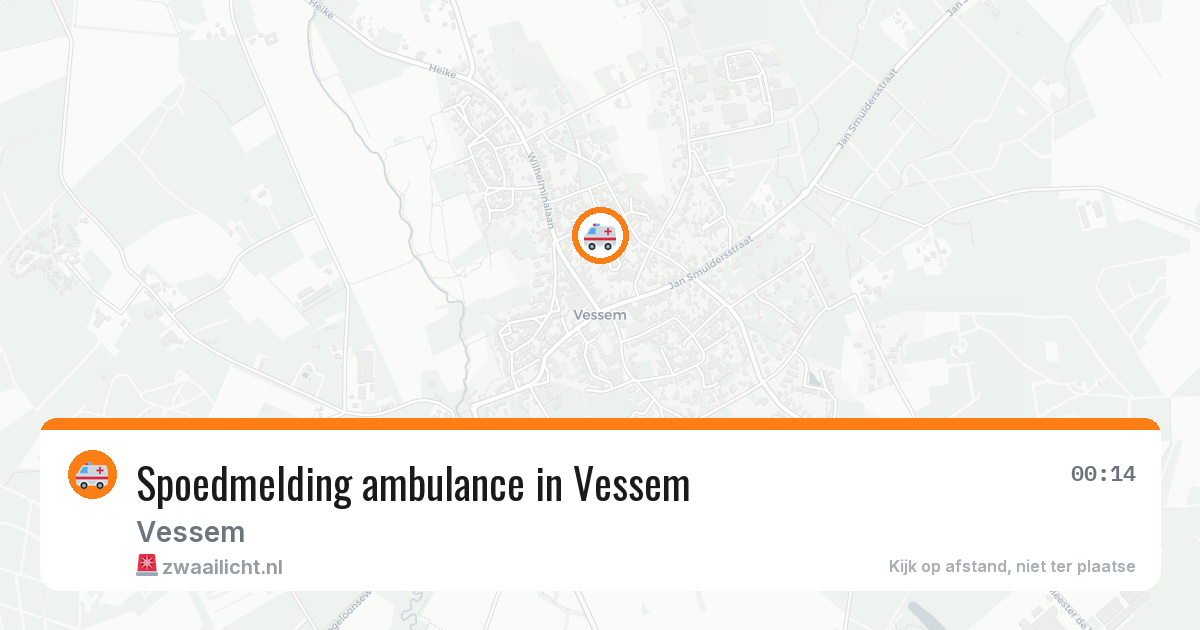 Spoedmelding ambulance in Vessem — 21 apr 2026