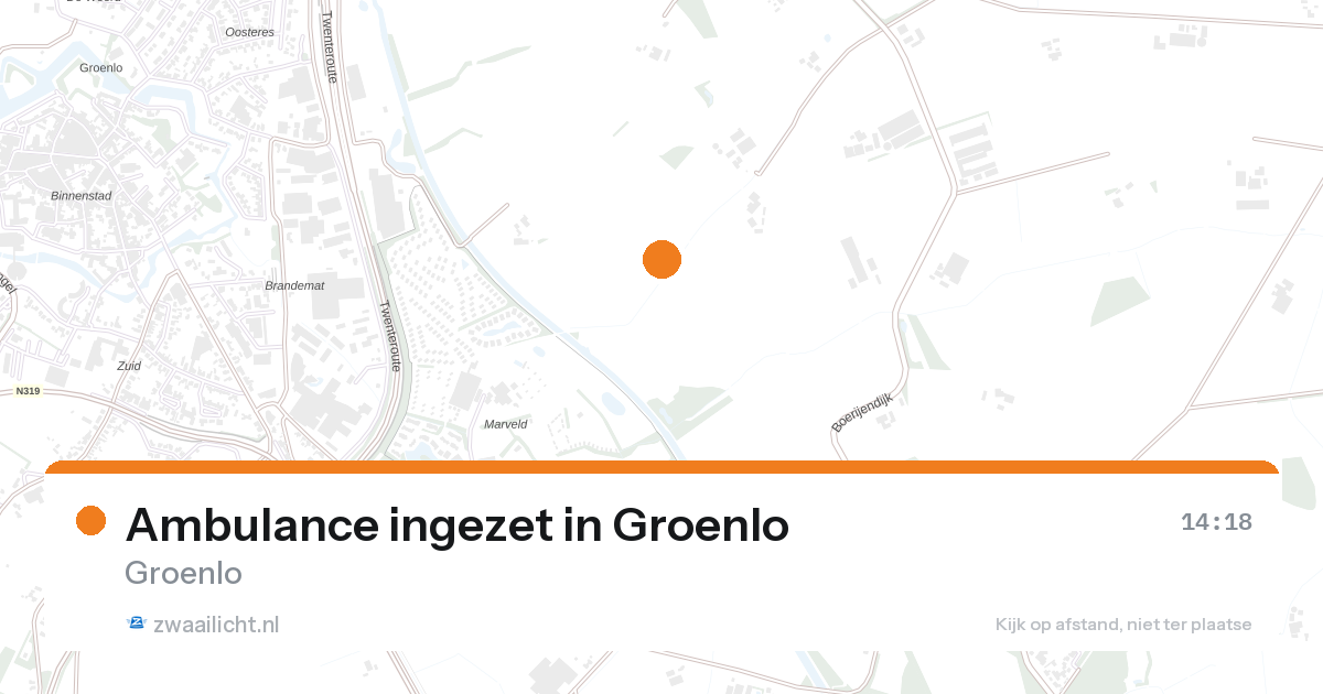 Ambulance ingezet in Groenlo — 26 aug 2026