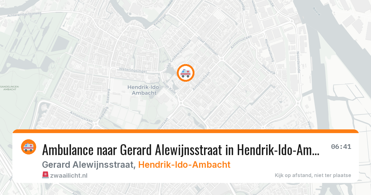 Ambulance naar Gerard Alewijnsstraat in Hendrik-Ido-Ambacht — 30 jun 2026