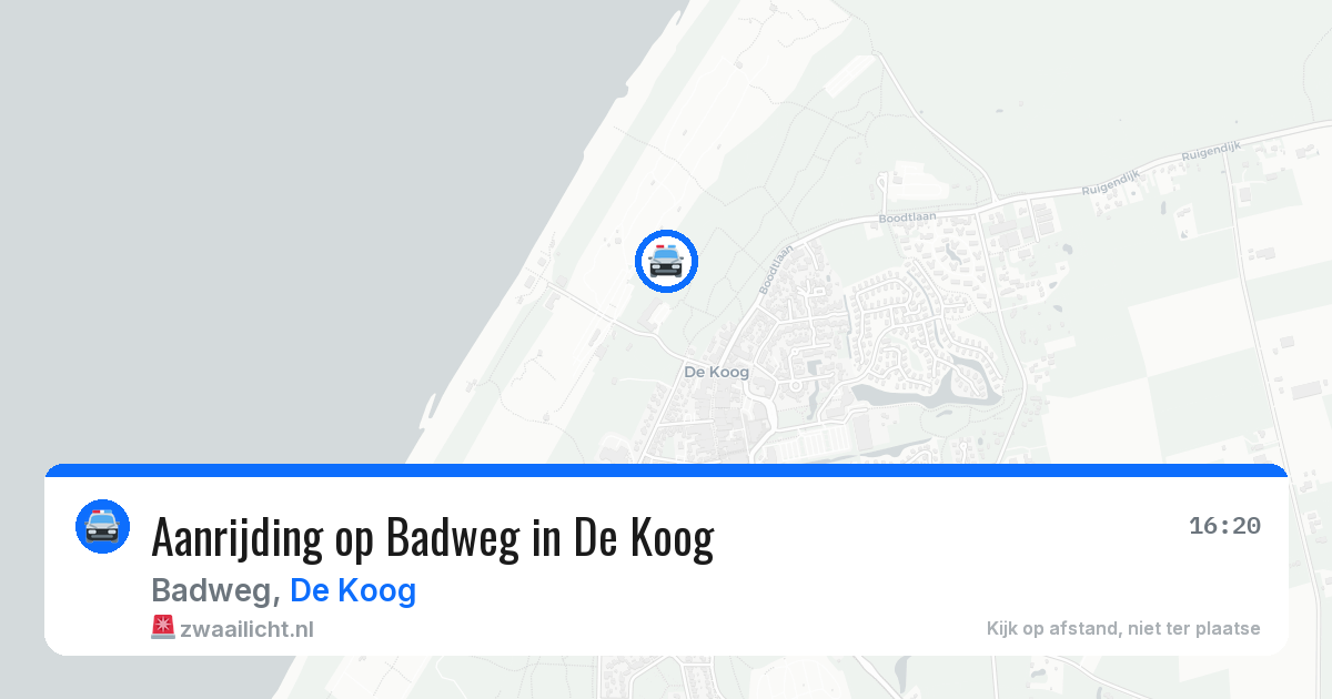 Aanrijding op Badweg in De Koog — 24 mei 2026