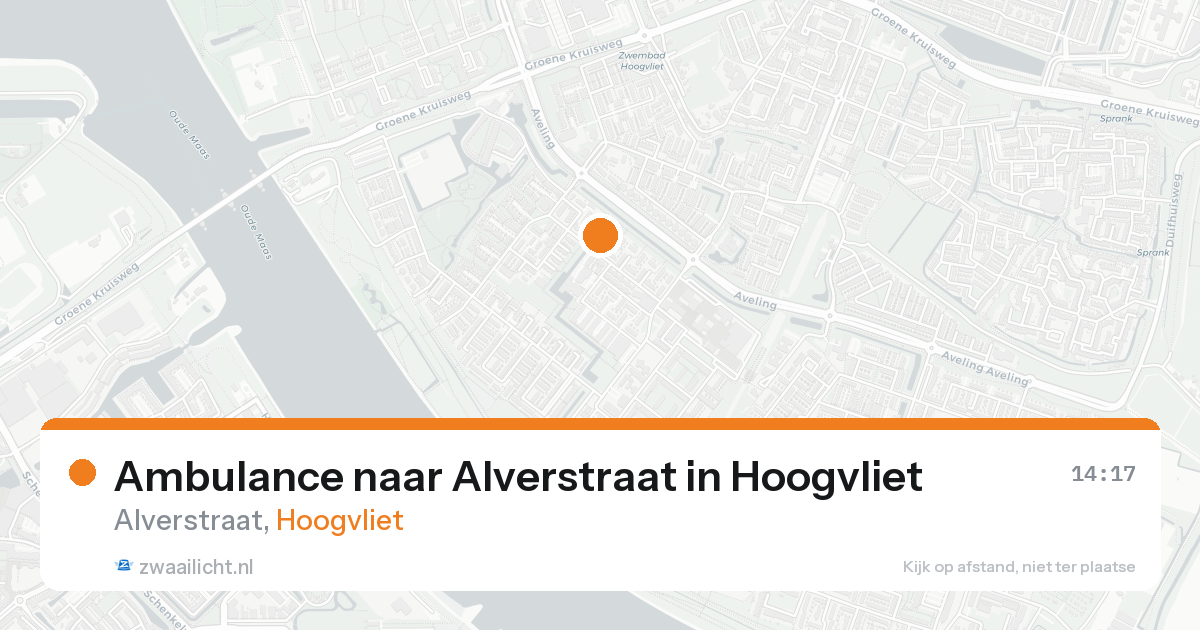 Ambulance naar Alverstraat in Hoogvliet — 17 aug 2026