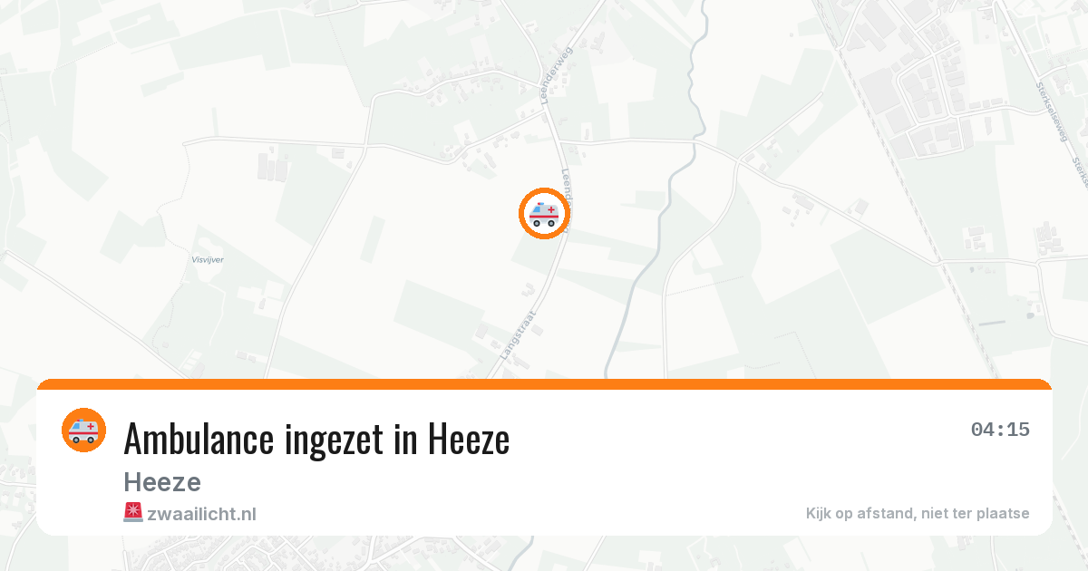Ambulance ingezet in Heeze — 14 aug 2026