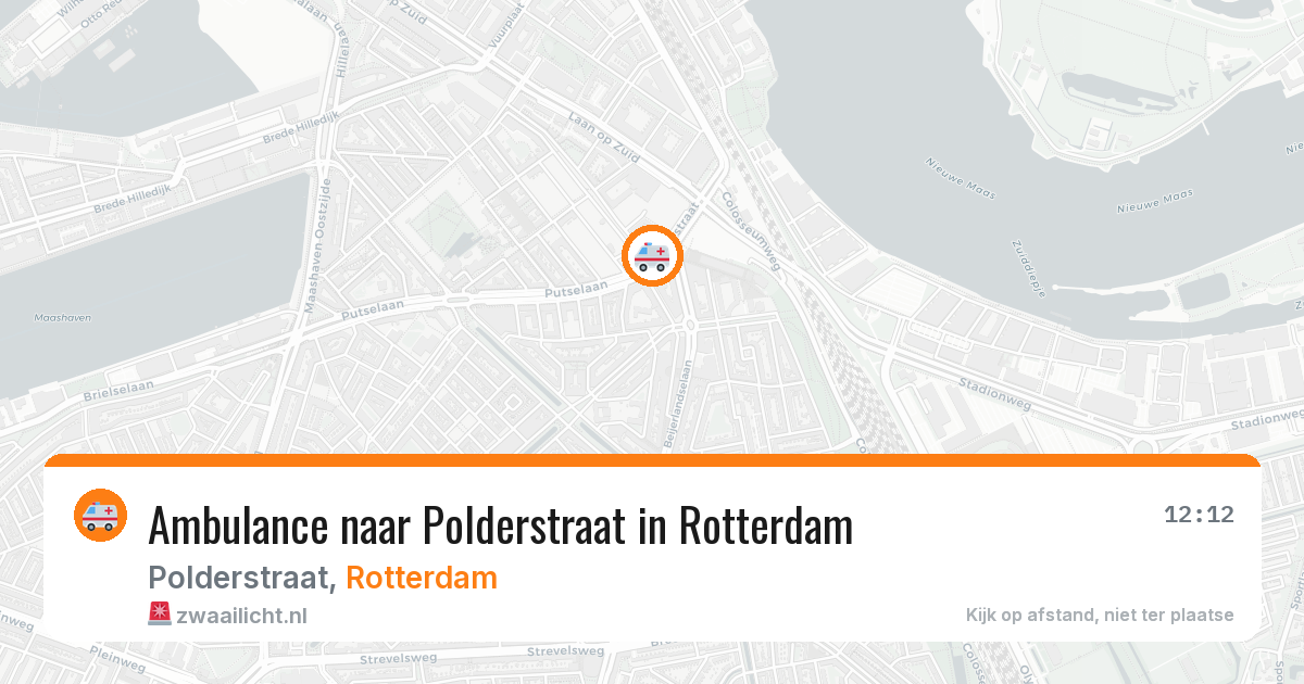 Ambulance naar Polderstraat in Rotterdam — 12 jun 2026