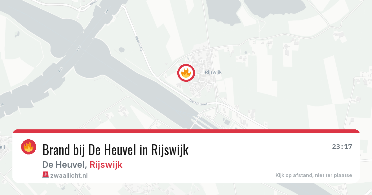 Brand bij De Heuvel in Rijswijk — 27 jun 2026