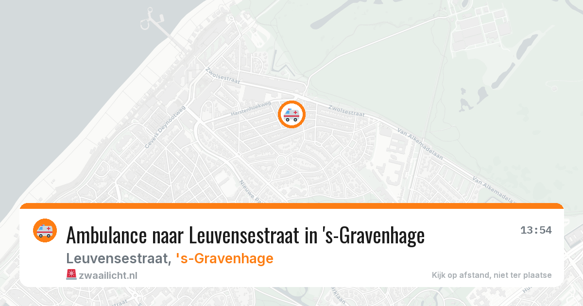 Ambulance naar Leuvensestraat in 's-Gravenhage — 23 jul 2026