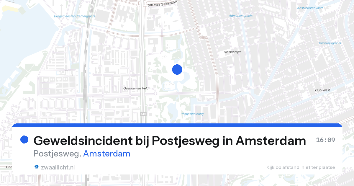 Geweldsincident bij Postjesweg in Amsterdam — 27 aug 2026