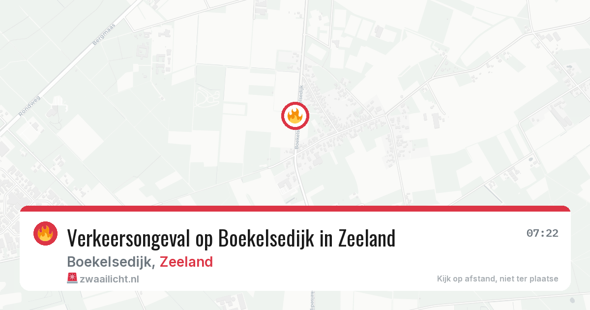 Verkeersongeval op Boekelsedijk in Zeeland — 5 jul 2026