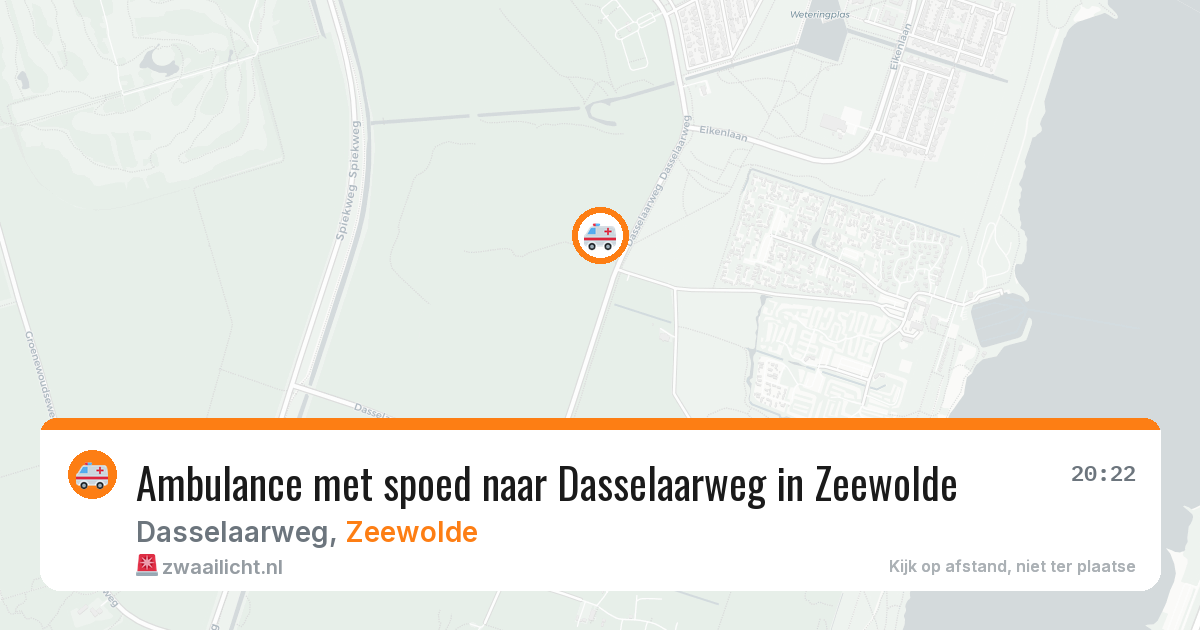 Ambulance met spoed naar Dasselaarweg in Zeewolde — 11 aug 2026