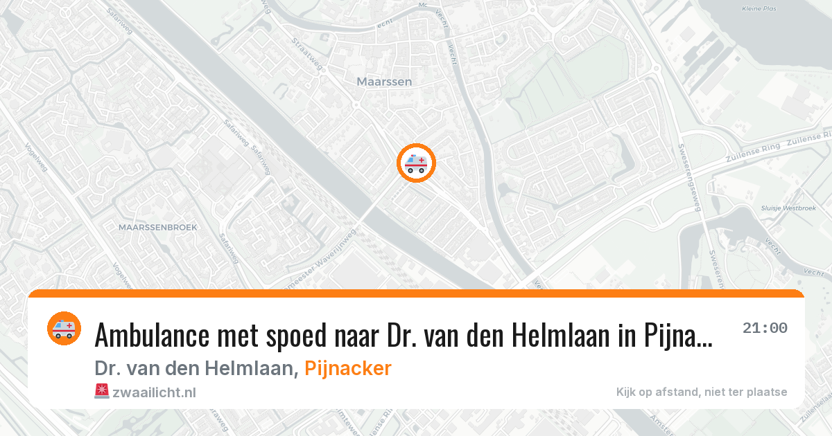 Ambulance met spoed naar Dr. van den Helmlaan in Pijnacker — 26 jan 2026