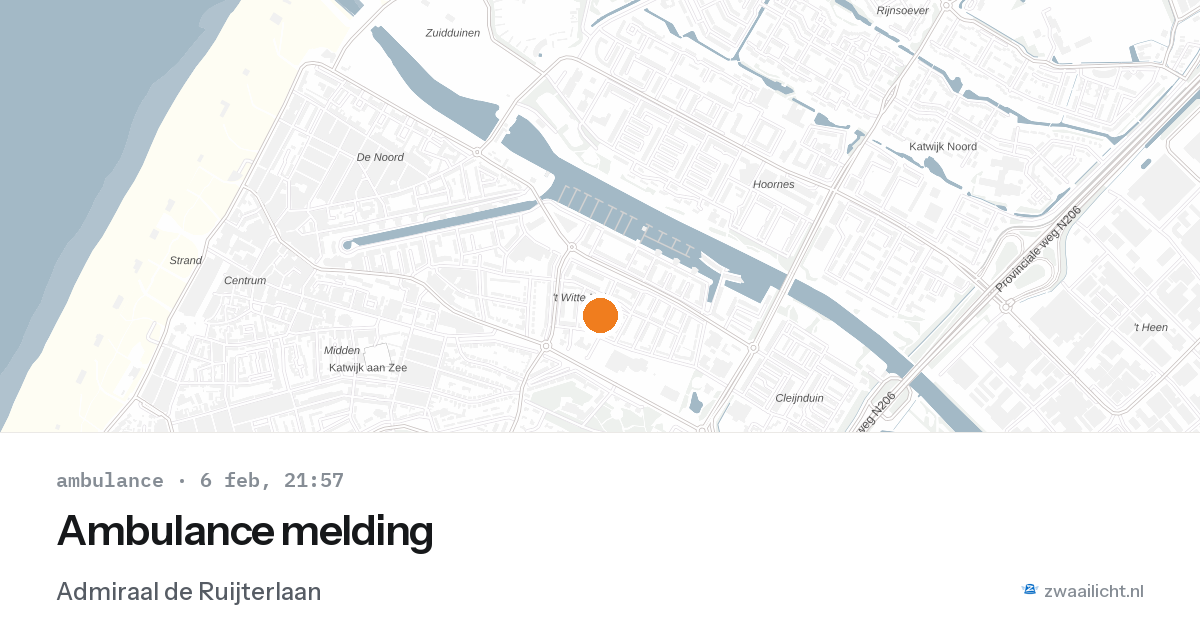 Ambulance melding — 6 feb 2026