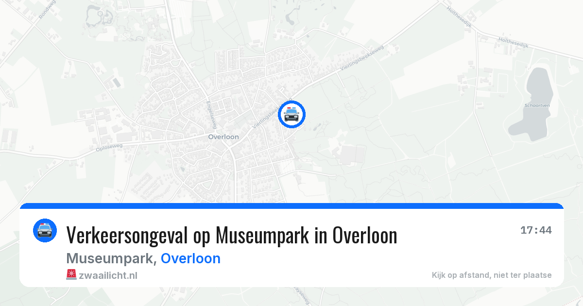 Verkeersongeval op Museumpark in Overloon — 28 mei 2026