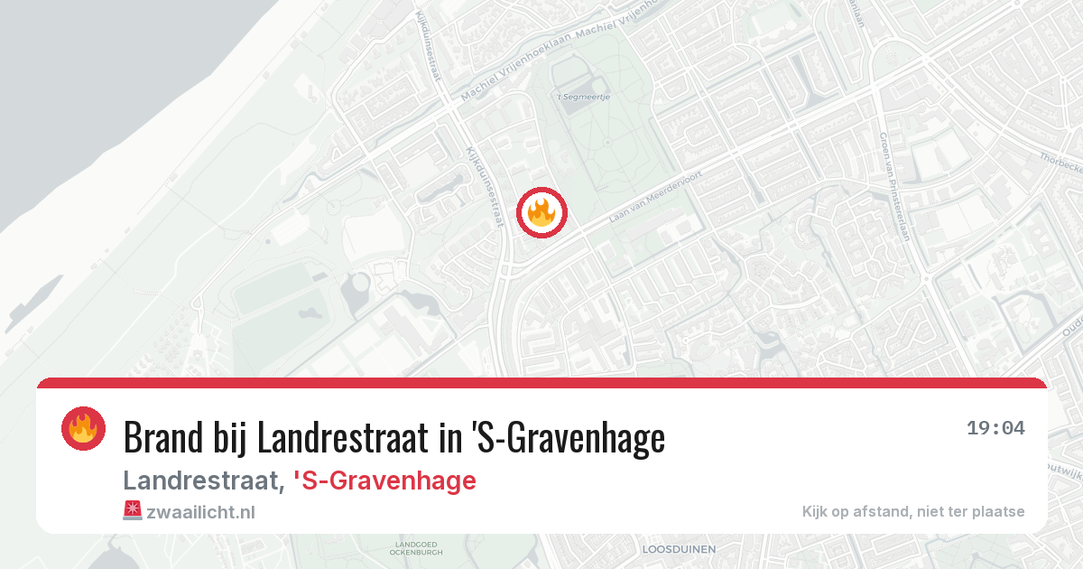 Brand bij Landrestraat in 'S-Gravenhage — 24 jun 2026