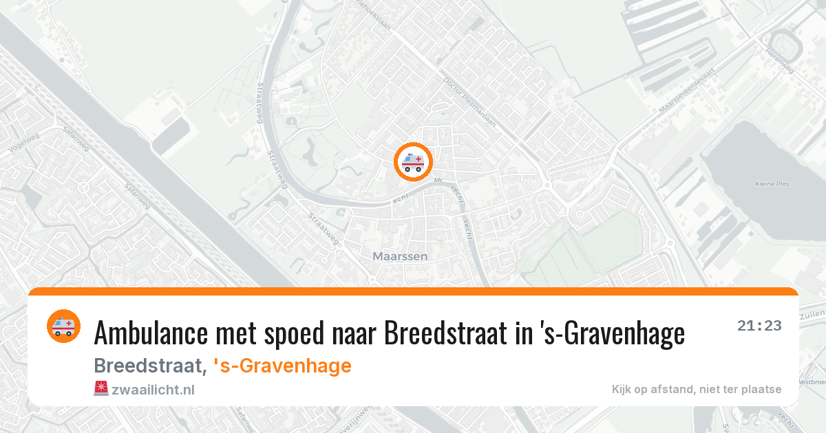 Ambulance met spoed naar Breedstraat in 's-Gravenhage — 5 apr 2026