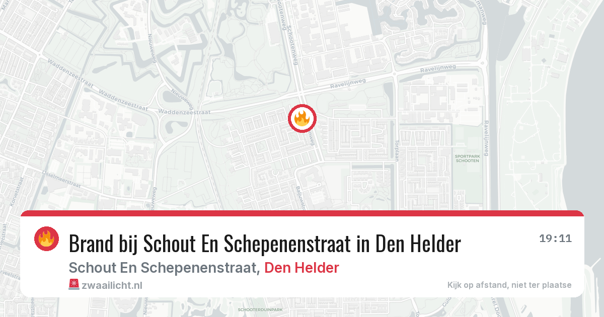 Brand bij Schout En Schepenenstraat in Den Helder — 6 jul 2026