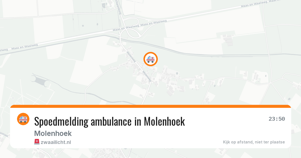 Spoedmelding ambulance in Molenhoek — 15 apr 2026