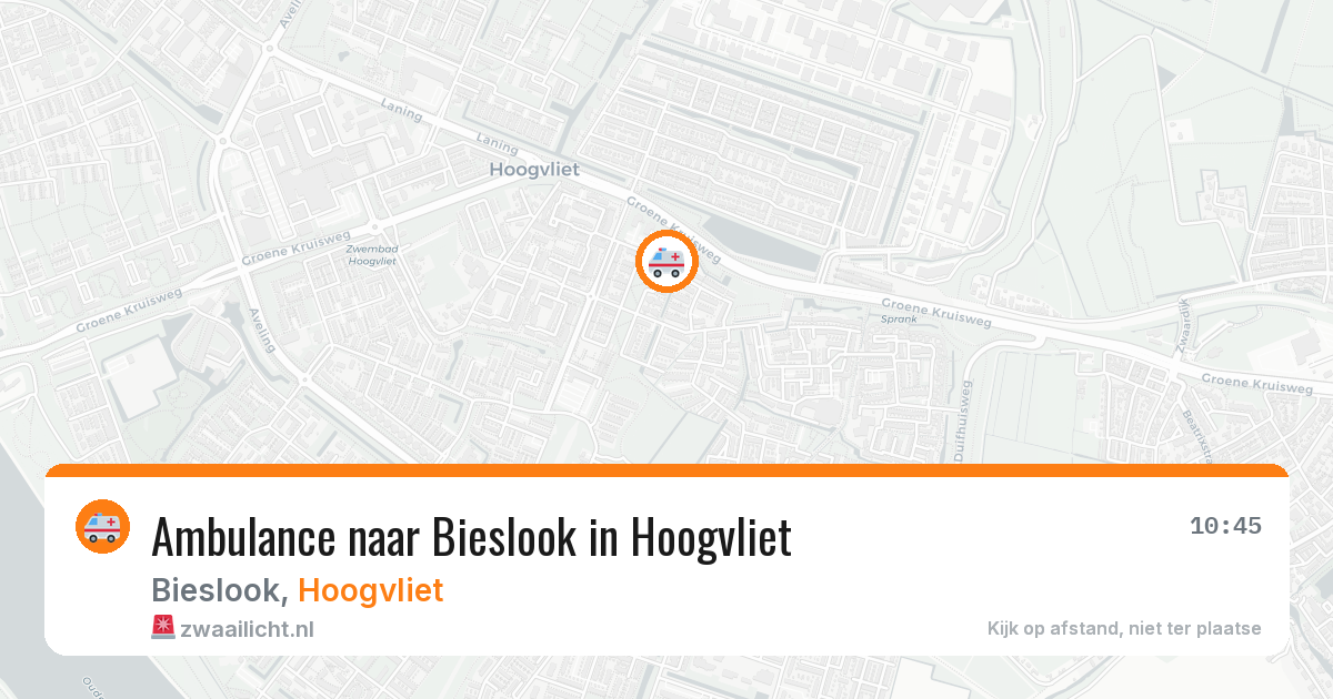Ambulance naar Bieslook in Hoogvliet — 31 mrt 2026