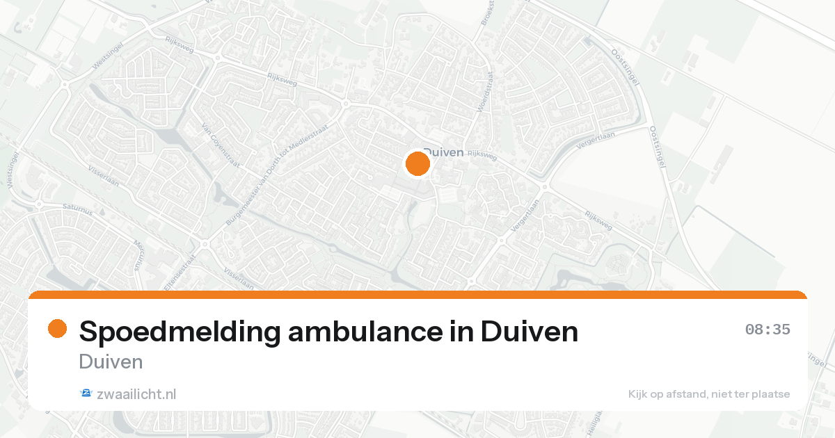 Spoedmelding ambulance in Duiven — 11 mei 2026