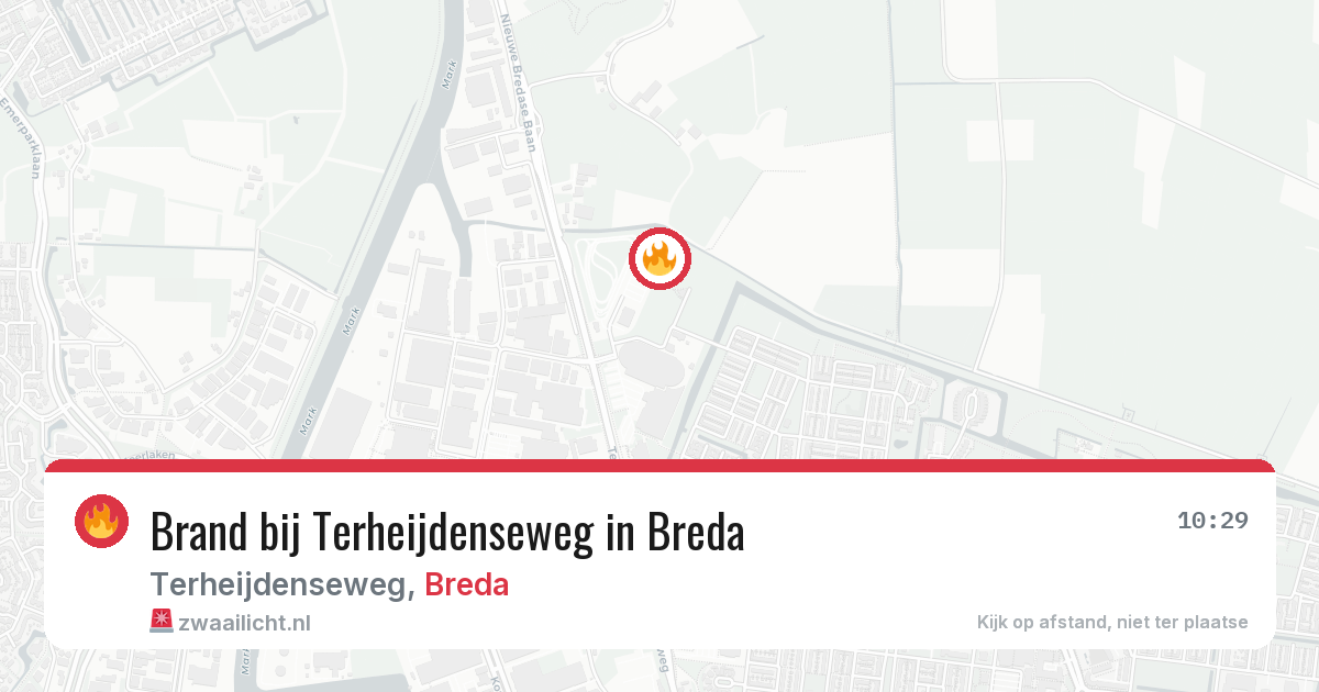 Brand bij Terheijdenseweg in Breda — 29 jan 2026