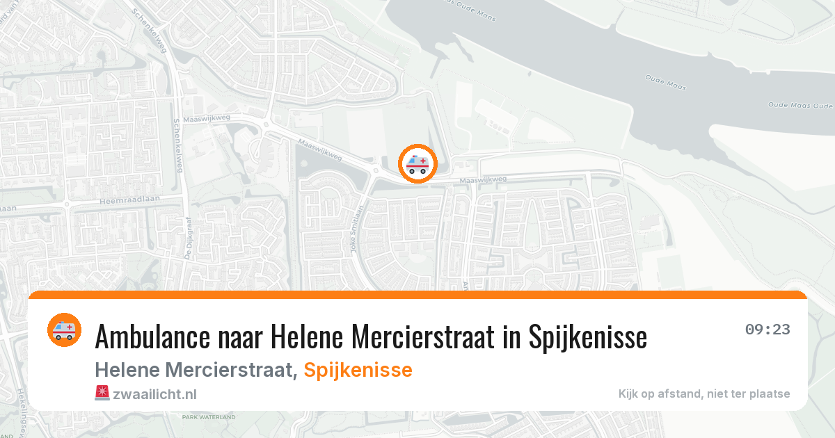 Ambulance naar Helene Mercierstraat in Spijkenisse — 16 apr 2026