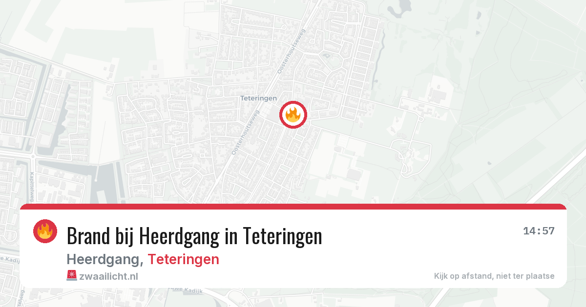 Brand bij Heerdgang in Teteringen — 20 mei 2026