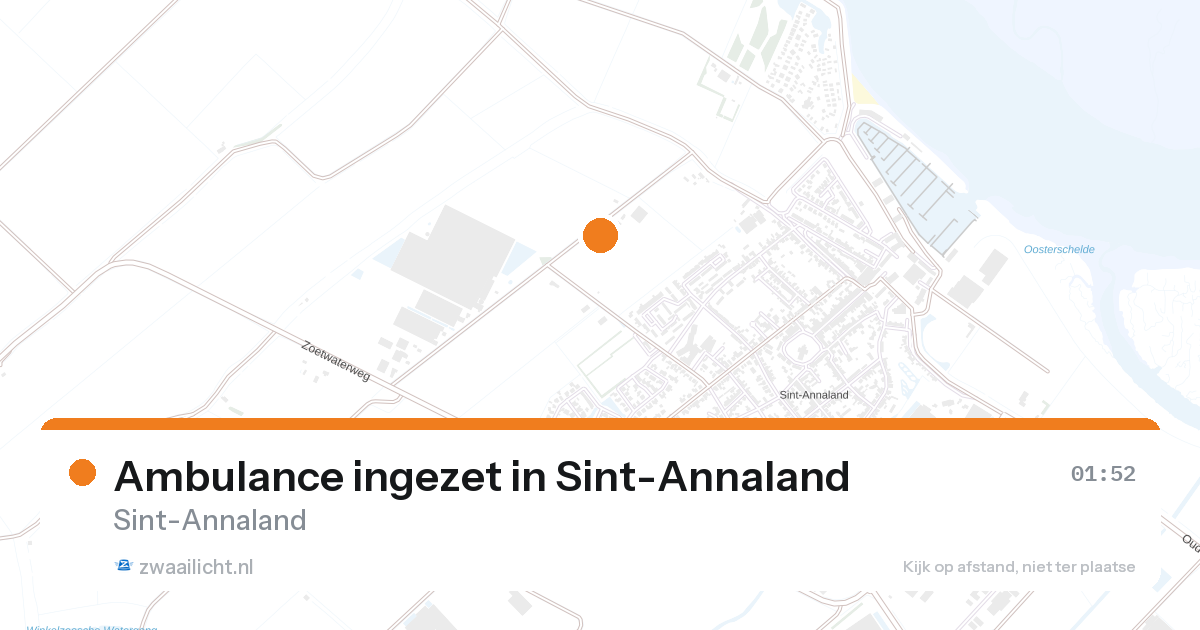 Ambulance ingezet in Sint-Annaland — 21 aug 2026