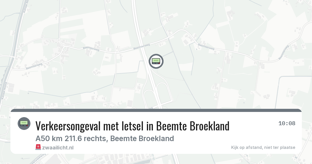 Verkeersongeval met letsel in Beemte Broekland — 13 jul 2026