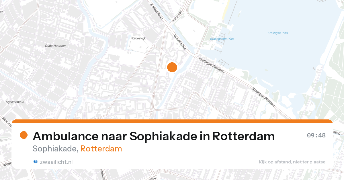 Ambulance naar Sophiakade in Rotterdam — 17 jul 2026