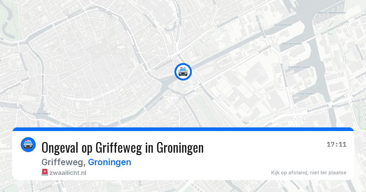 Ongeval op Griffeweg in Groningen — 4 mei 2026