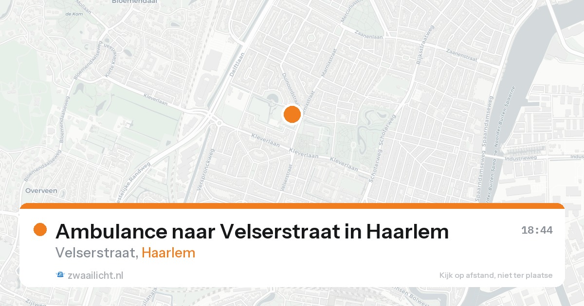 Ambulance naar Velserstraat in Haarlem — 22 mei 2026