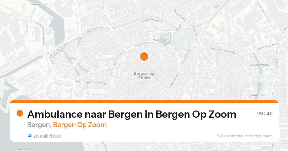 Ambulance naar Bergen in Bergen Op Zoom — 17 jun 2026