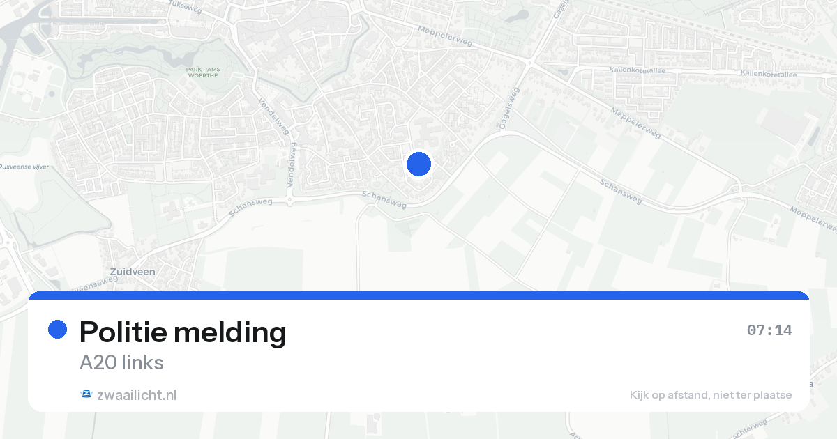 Politie melding — 26 mei 2026