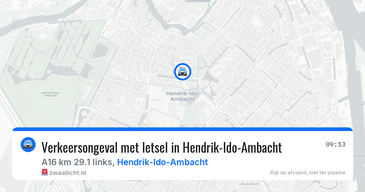 Verkeersongeval met letsel in Hendrik-Ido-Ambacht — 26 mei 2026