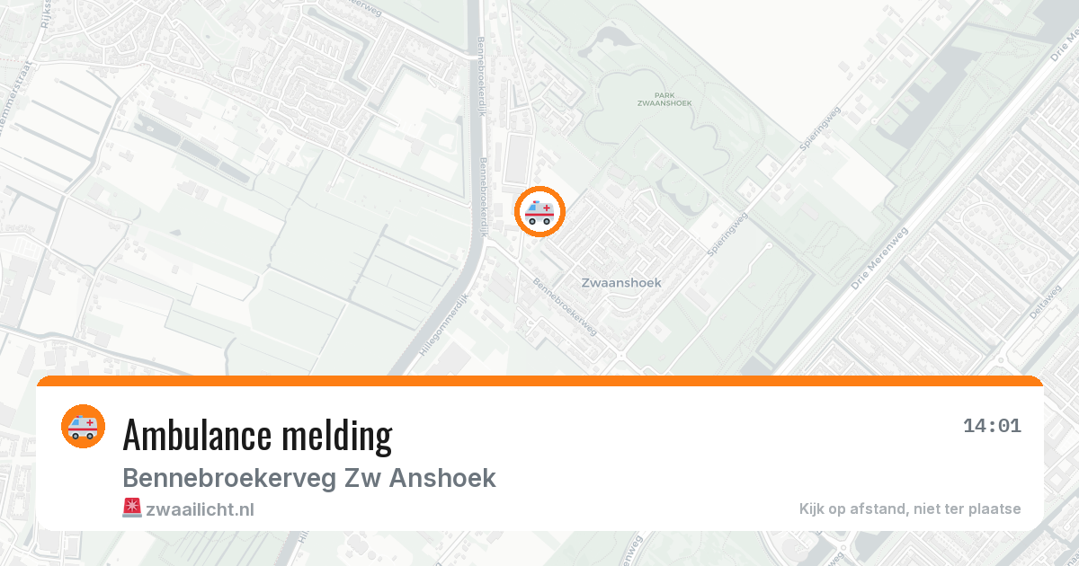 Ambulance melding — 13 jun 2026
