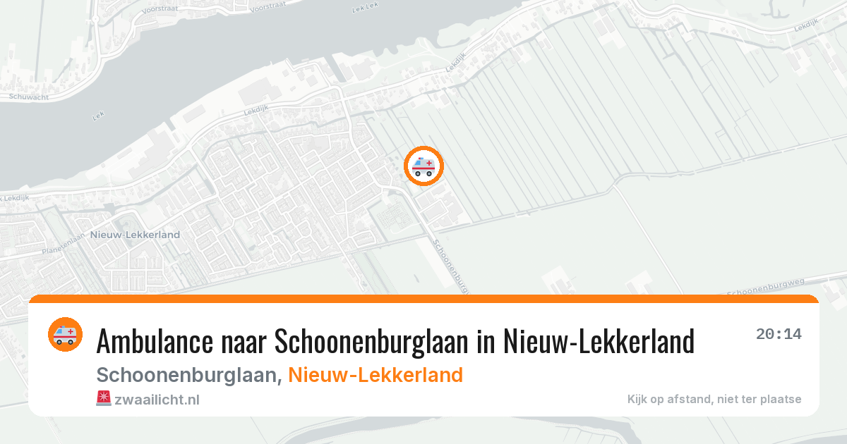 Ambulance naar Schoonenburglaan in Nieuw-Lekkerland — 13 jun 2026