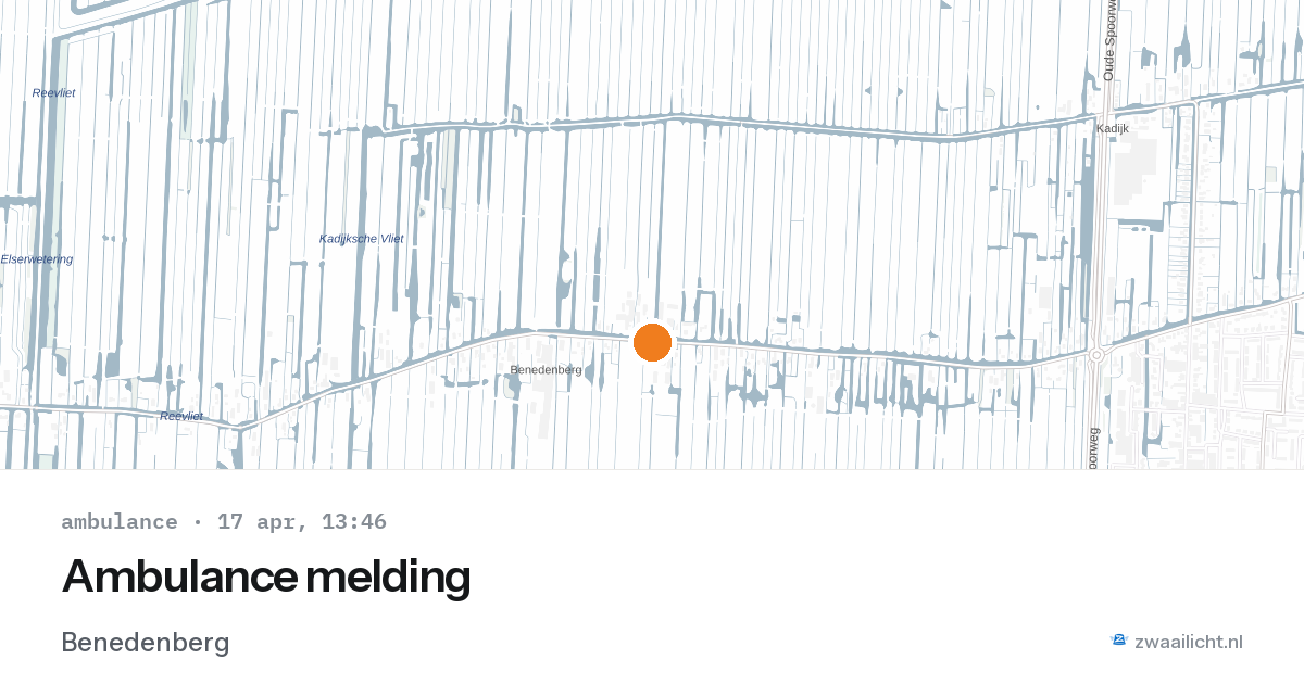 Ambulance melding — 17 apr 2026