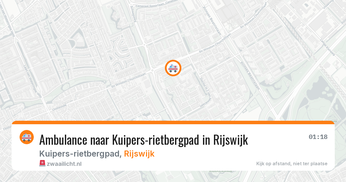 Ambulance naar Kuipers-rietbergpad in Rijswijk — 5 jun 2026