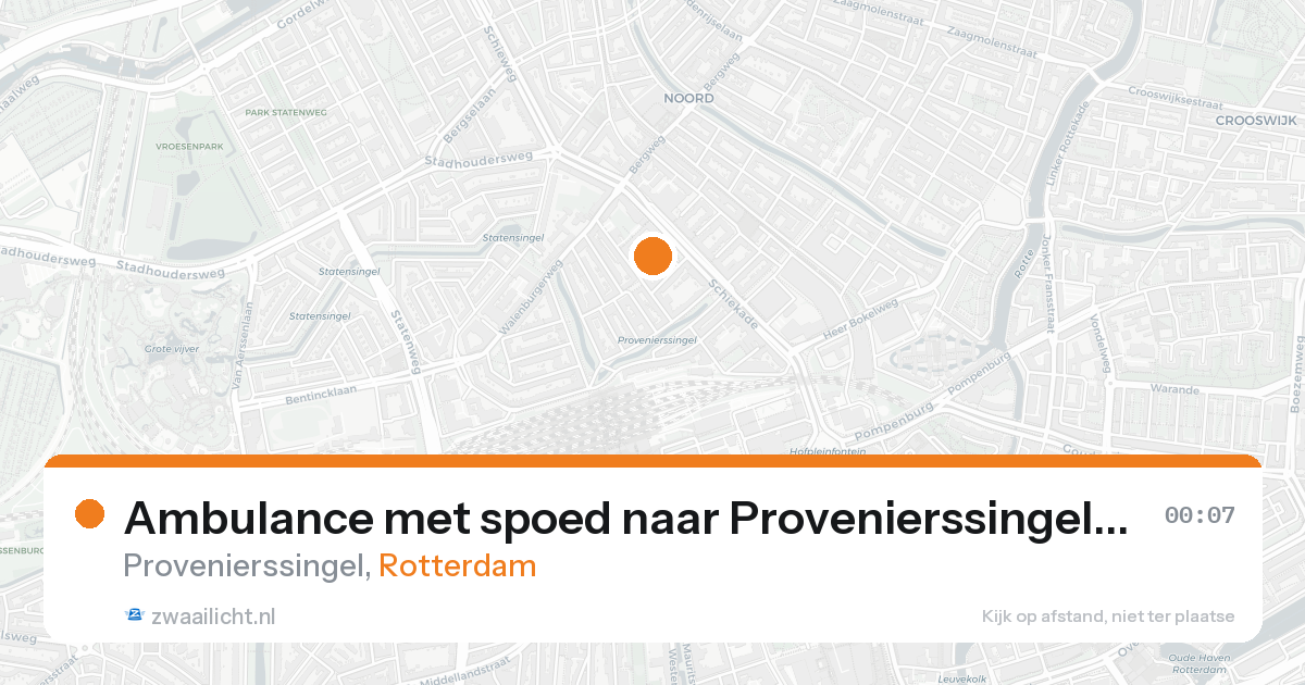 Ambulance met spoed naar Provenierssingel in Rotterdam — 30 jan 2026