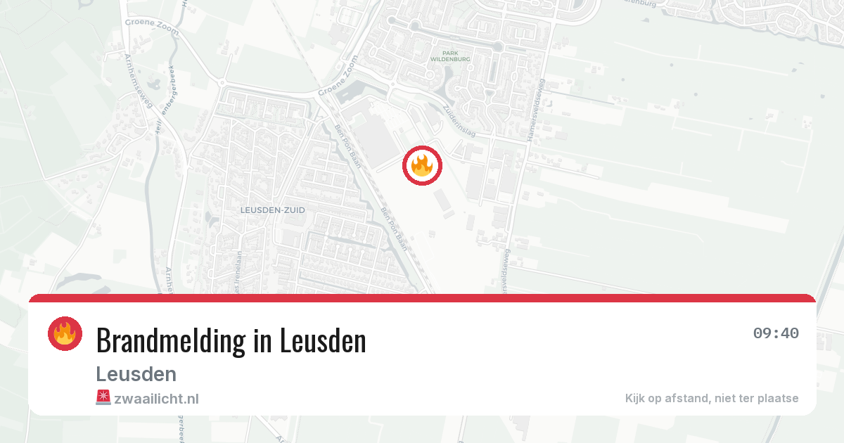 Brandmelding in Leusden — 7 jun 2026
