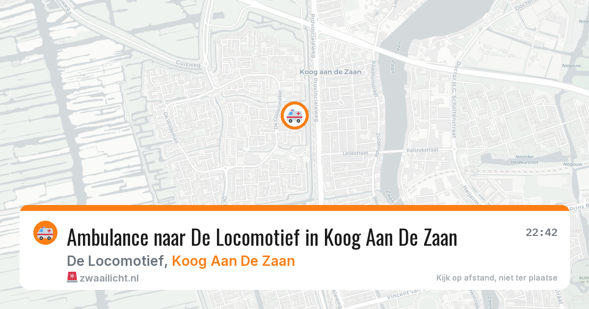 Ambulance naar De Locomotief in Koog Aan De Zaan — 4 mei 2026