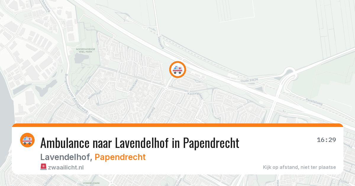 Ambulance naar Lavendelhof in Papendrecht — 16 jul 2026