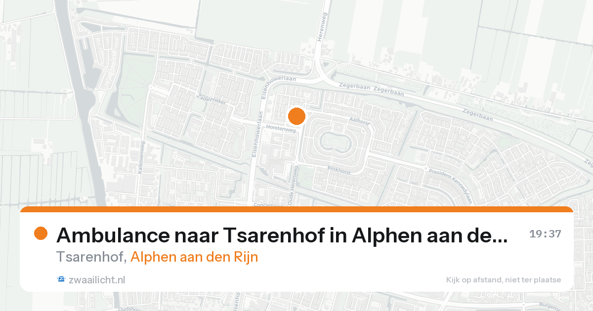Ambulance naar Tsarenhof in Alphen aan den Rijn — 31 jan 2026
