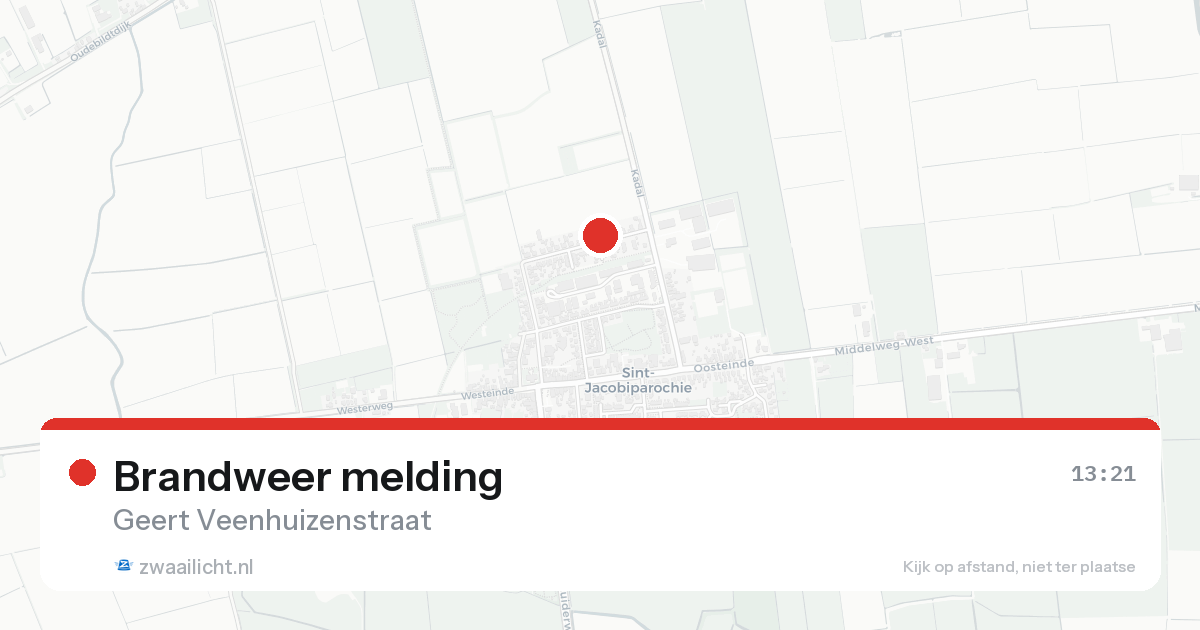 Brandweer melding — 8 aug 2026