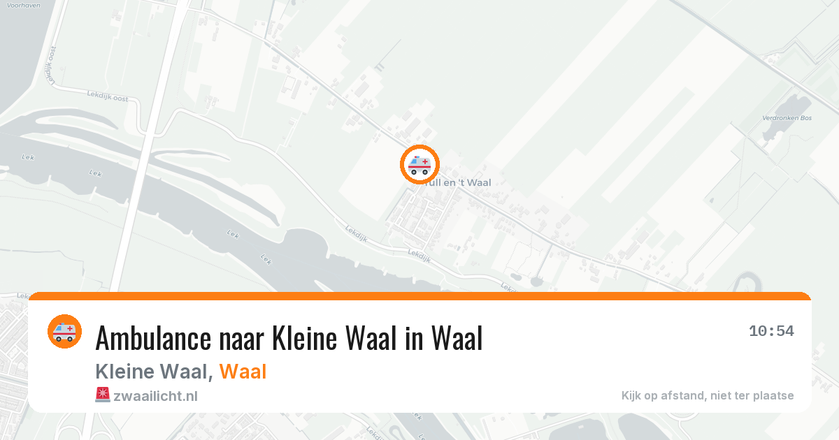 Ambulance naar Kleine Waal in Waal — 30 jan 2026
